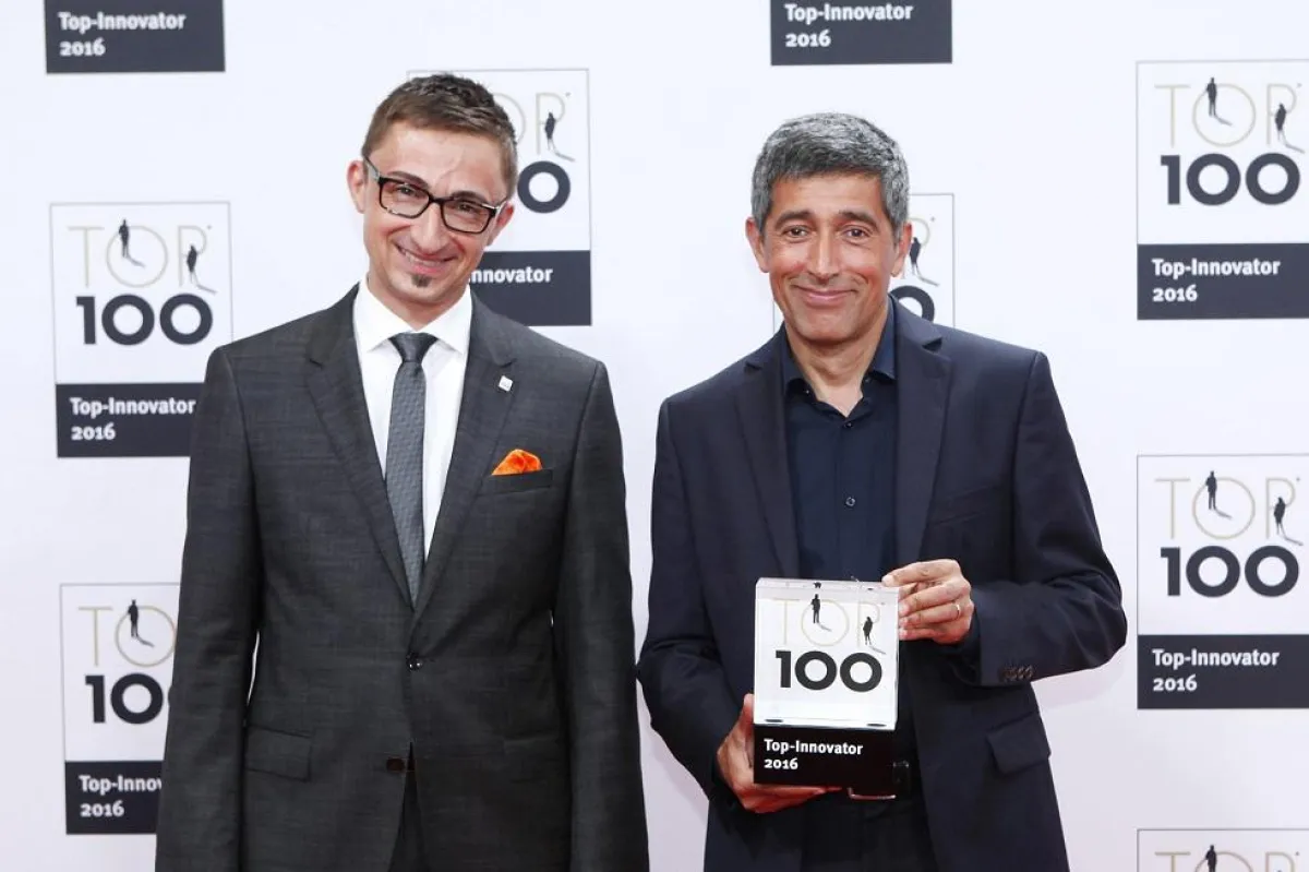 Ralf Christ (Geschäftsführer von ExpertCircle) und Ranga Yogeshwar (Mentor von TOP 100)