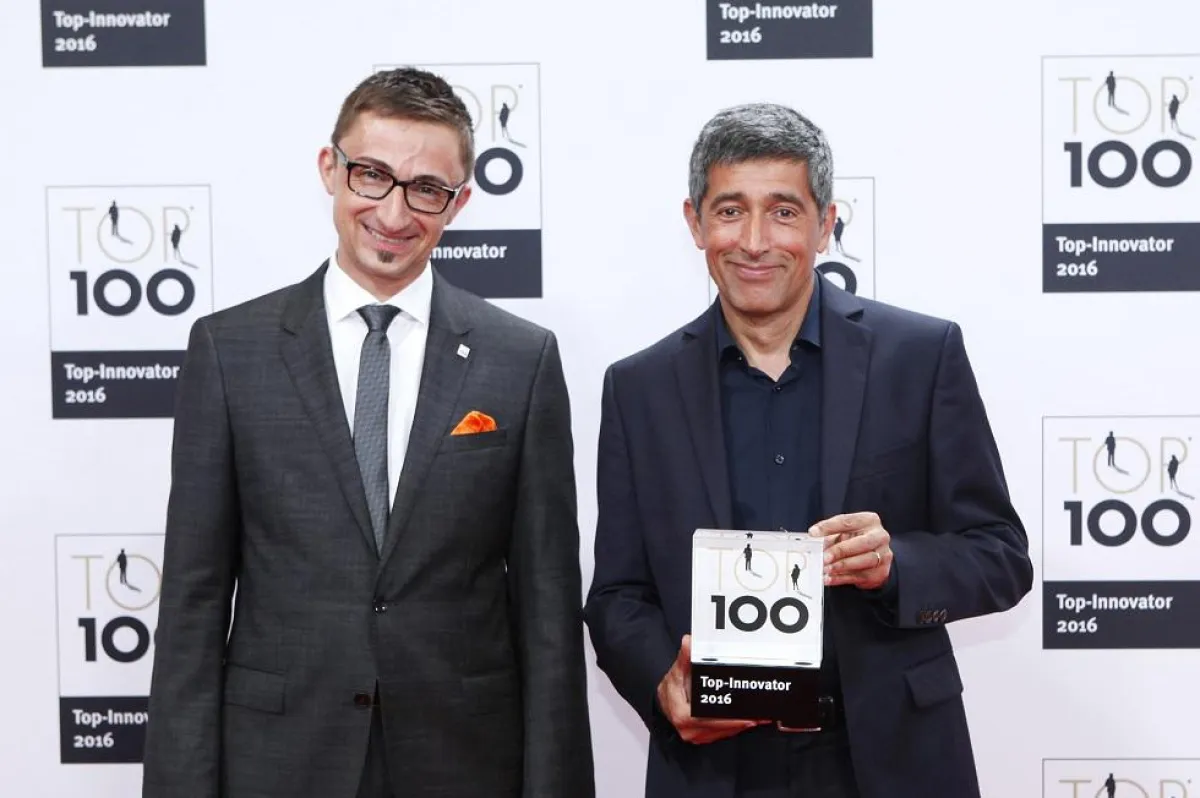 Ralf Christ (Geschäftsführer von ExpertCircle) und Ranga Yogeshwar (Mentor von TOP 100)