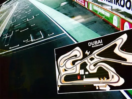 Bild: Telematik bereichert das Motorsport-Event 'Hankook 24H Dubai 2016' für Besucher, Teams und Zuschauer