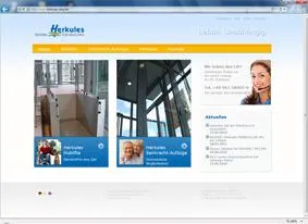 Bild: Webdesign und SOLVA CMS für Herkules Hebetechnik Reha