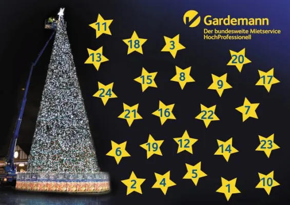 Arbeitsbühnenvermieter startet Online-Adventskalender mit tollen Gewinnen Bild: Arbeitsbühnenvermieter startet Online-Adventskalender mit tollen Gewinnen