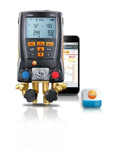 Bild: Digitale Kältemesstechnik - Testo auf der Chillventa