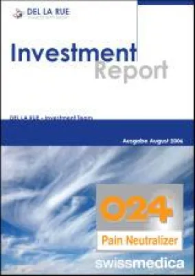 DEL LA RUE veröffentlicht ausführlichen Investment Report über swissmedica Inc. Bild: DEL LA RUE veröffentlicht ausführlichen Investment Report über swissmedica Inc.
