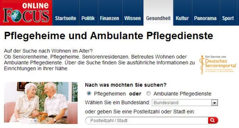 Bild: Pflegeheime und Ambulante Pflegedienste