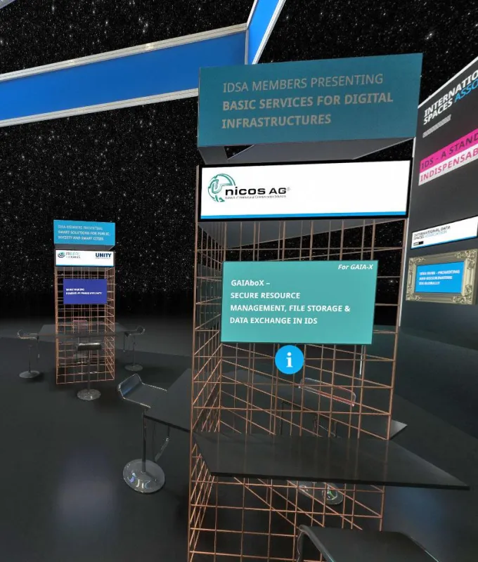 Auf ihrem virtuellen Messestand präsentiert die nicos AG ihre Idee der GAIAboX®