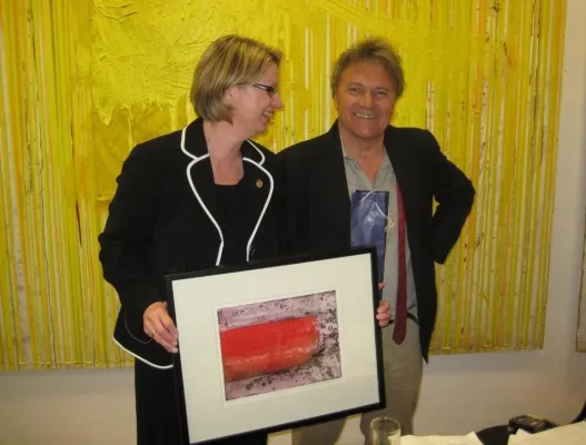 Bild: Soroptimist International Club Traunsee präsentierten Wolfram Berger in der Galerie 422