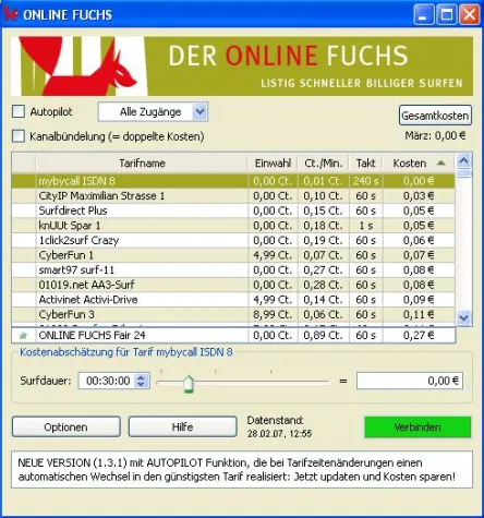 Bild: Am 26.08.2007 ist wieder Free-Surf-Day beim ONLINE FUCHS