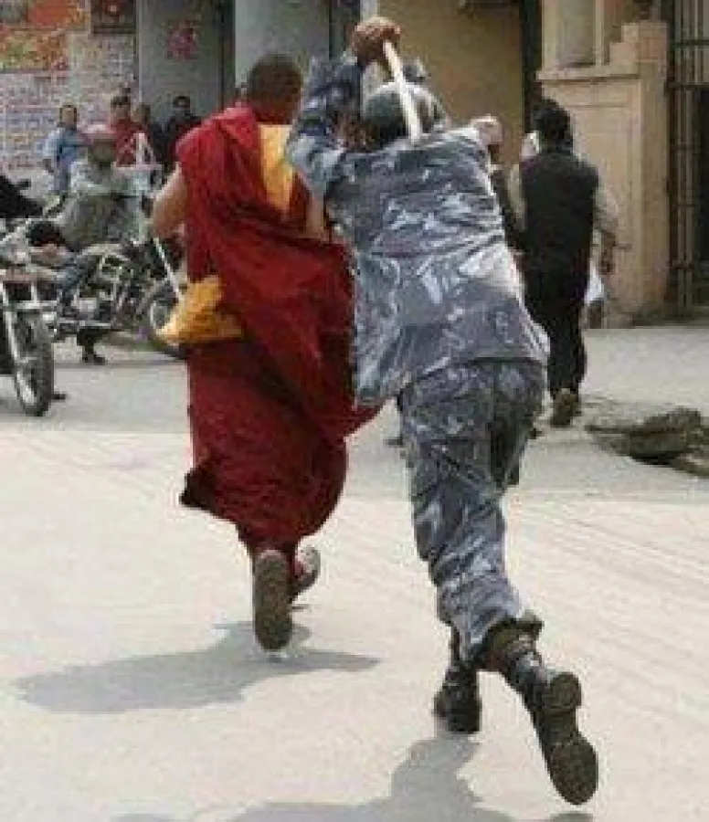 Nepalische Polizei jagt tibetischen Mönch (Archivbild)