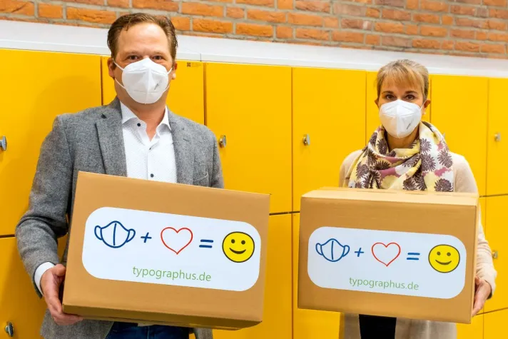 500 Masken für Berliner Grundschule Bild: 500 Masken für Berliner Grundschule