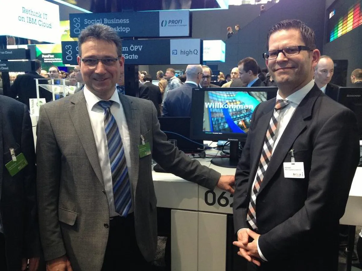 Martin Schmälzle (CHT R. Beitlich GmbH) und Lutz Hohmann (PROFI AG)