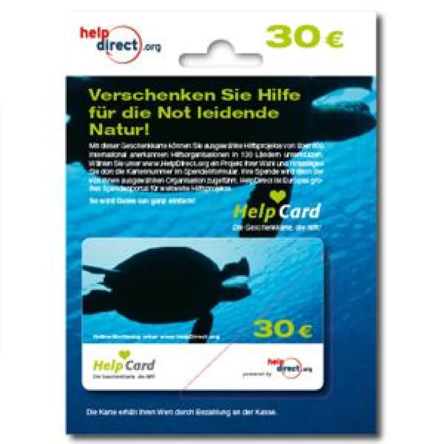 Mit der HelpCard Hilfe schenken. Das HelpCardmotiv 