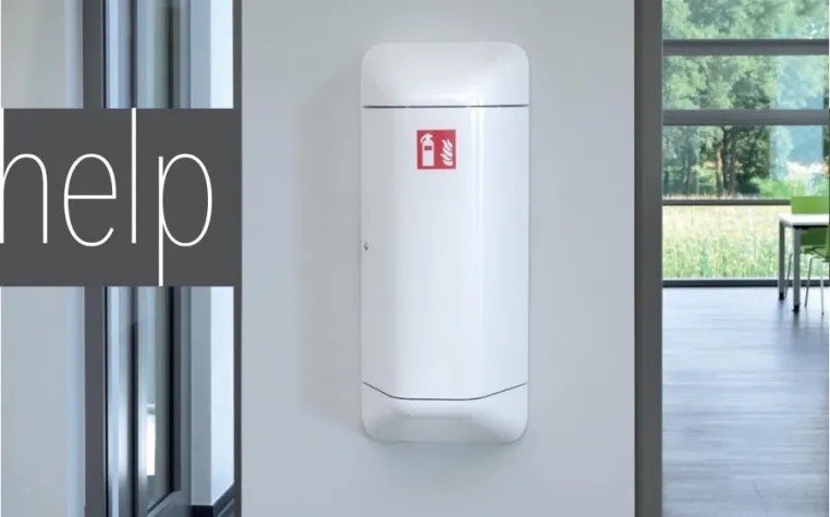 Bild: 'help': Der Feuerlöscherschrank für anspruchsvolle Architektur