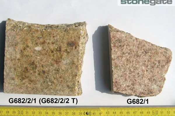 G682 – ein chinesischer Granit neigt zur Verfärbung Bild: G682 – ein chinesischer Granit neigt zur Verfärbung
