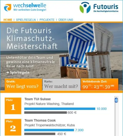 Bild: Reiseveranstalter starten Ökostrom-Wettbewerb