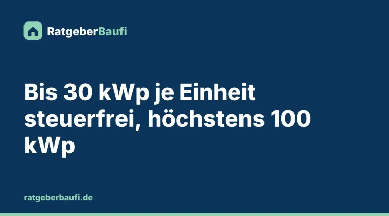 Bild: Photovoltaik steuerfrei: Welche Leistungsgrenzen für Hausbesitzer und Vermieter gelten