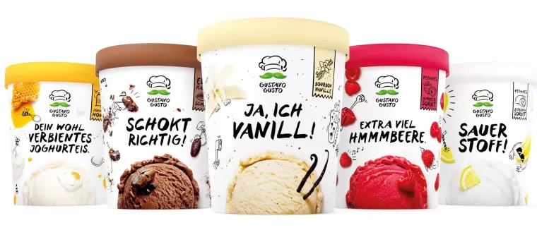 Gustavo Gusto: Nach Tiefkühlpizza nun auch Tiefkühleis Bild: Gustavo Gusto: Nach Tiefkühlpizza nun auch Tiefkühleis