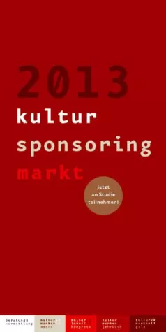 Bild: 4. Kultursponsoringmarkt-Studie