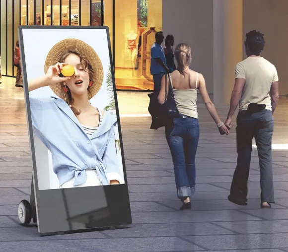 Bild: Digitale Outdoor-Displays flexibel positionieren