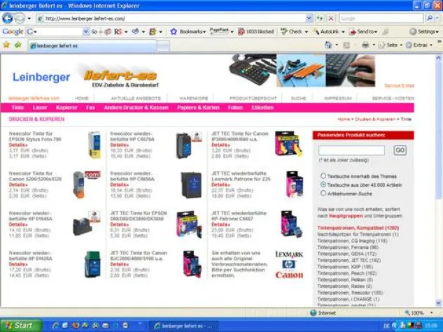 Bild: Leinberger eröffnet Online-Shop für Büroartikel