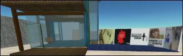 Bild: Eine "Filiale" der Initiative vermisste Kinder jetzt auch in Second Life