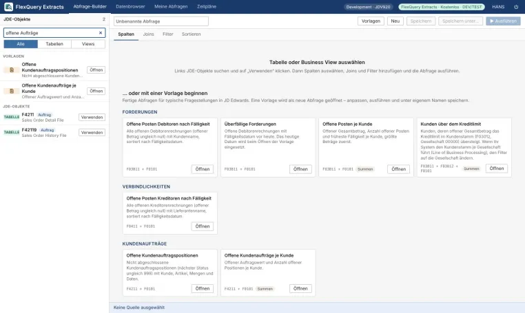Bild: Suppora veröffentlicht FlexQuery: Datenabfragen in JD Edwards EnterpriseOne ohne Programmierung