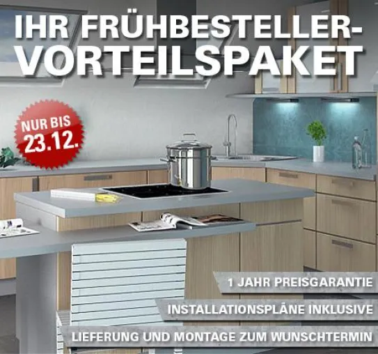 Bild: Das Dassbach Küchen Vorteilspaket für Frühbesteller im Dezember