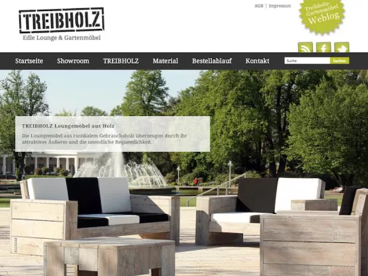 Bild: TREIBHOLZ Gartenmöbel startet mit neuer Internetseite in die vierte Saison