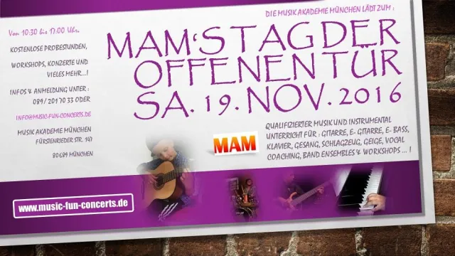 MAM’s TAG DER OFFENEN TÜR 2016 Bild: MAM’s TAG DER OFFENEN TÜR 2016
