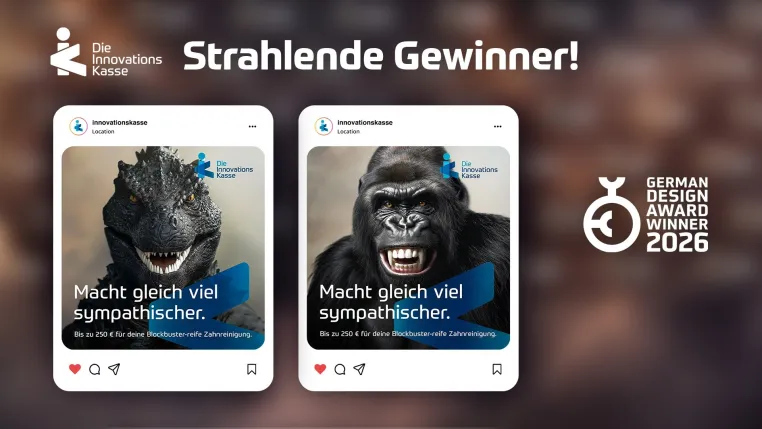 Bild: Die Innovationskasse: Mit Kreativität und KI zu einer gesunden Zukunft – und zum German Design Award.