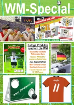 Bild: Genau das Richtige für jeden Fußball-Fan: Kultige Produkte rund um die WM 2006