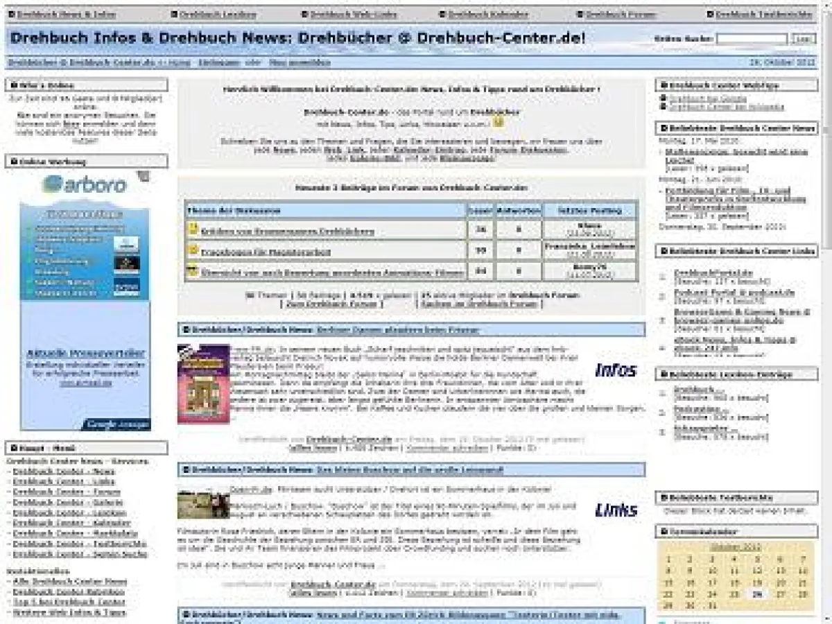Drehbuch-Center.de Screenshot