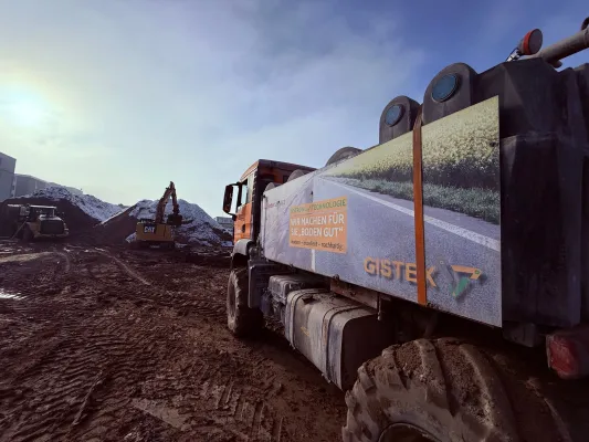 Bild: Baumaßnahme in Frankfurt gestartet – Innovative Bodenstabilisierung spart Zeit, Kosten und Ressourcen