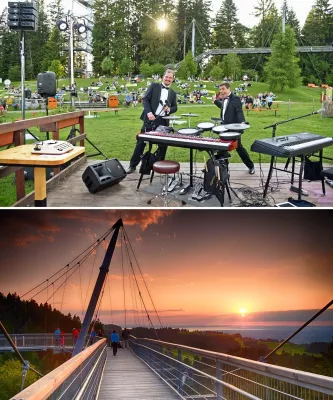 Bild: Wiesen-Open-Air am 30.06.2022: Wunschkonzert mit "Notenlos durch die Nacht" im skywalk allgäu