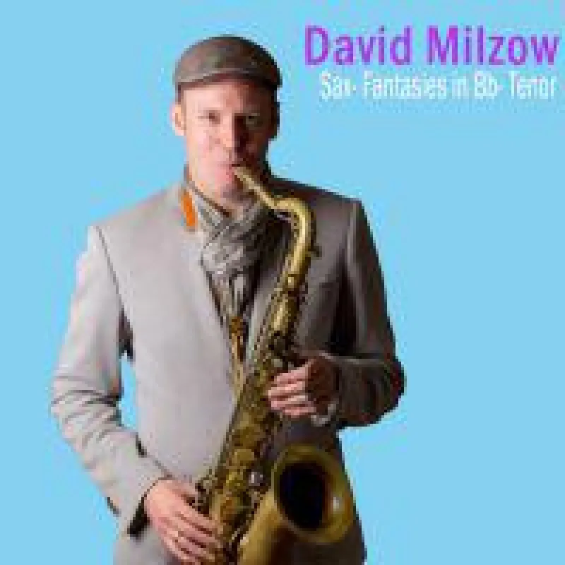 David Milzow mit seinem Buescher 400 Tenorsax auf