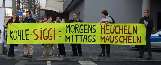 Bild: Kohle-Siggi - morgens heucheln, mittags mauscheln