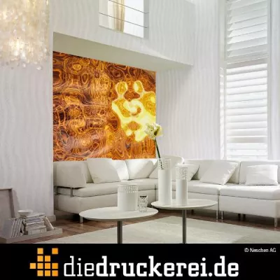 Bild: Mit Foto-Tapeten von diedruckerei.de Innenräume kreativ gestalten