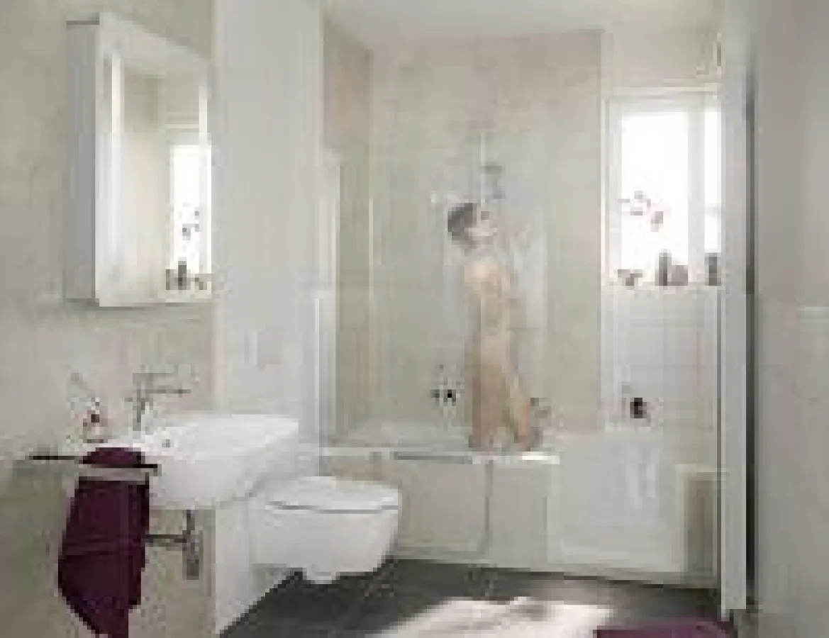 Mit der DuschWanne Dobla lässt sich ein Vollbad genauso einfach nehmen wie eine Dusche.