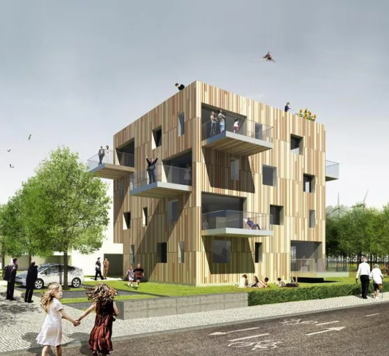 Bild: Holz – Baustoff der Zukunft