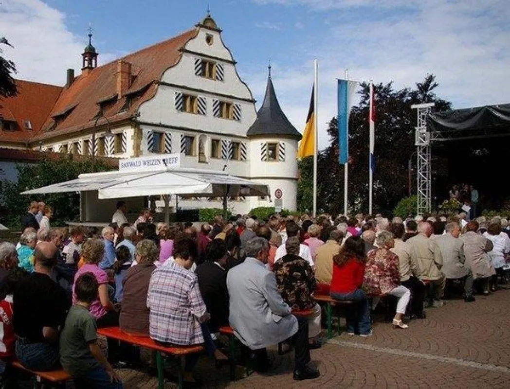 Das Deutschordensschloss in Kirchhausen ist alle zwei Jahre Kulisse für das historische Schlossfest.