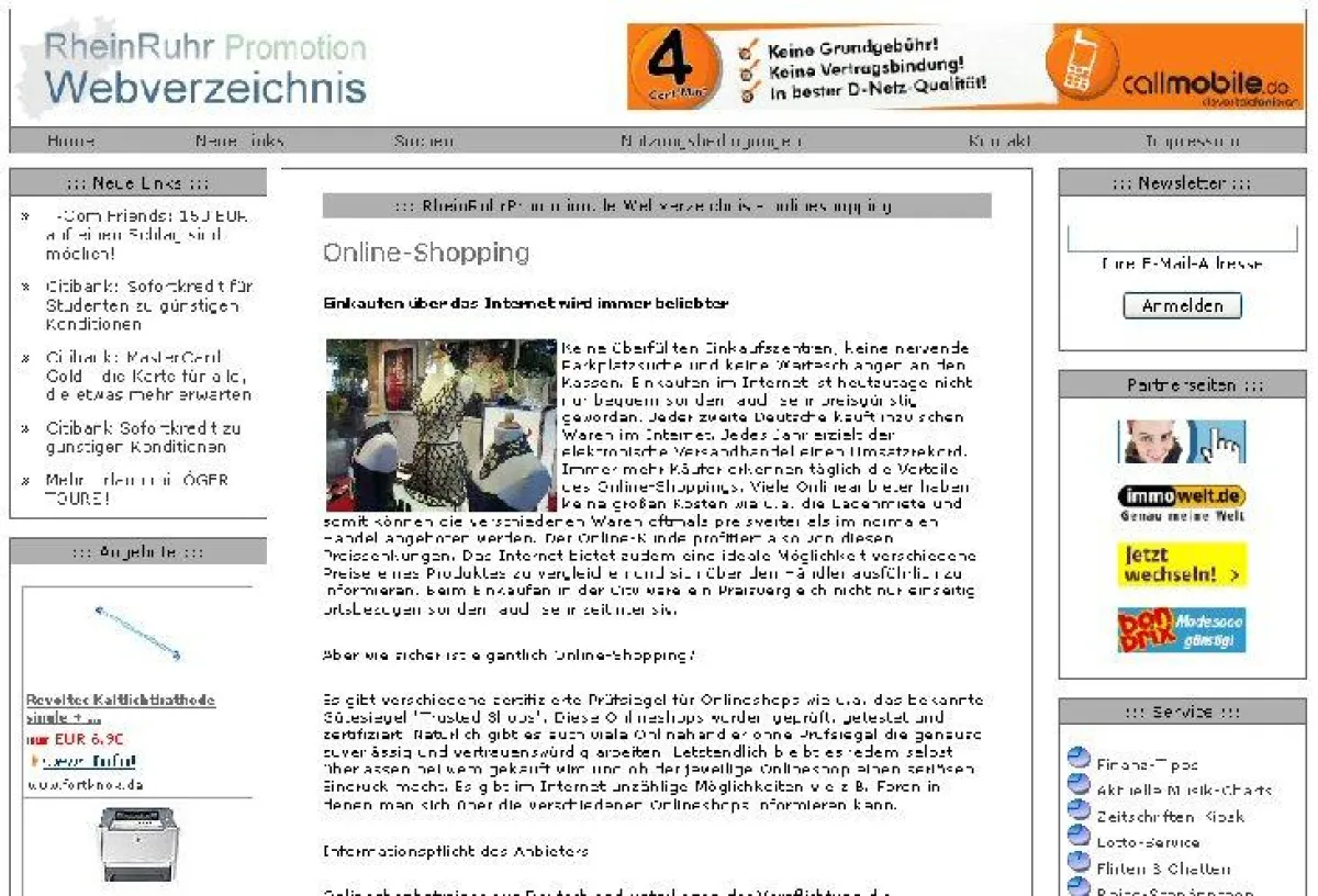 Das Informationsportal RheinRuhrPromotion.de bietet nützliche Verbrauchertipps an