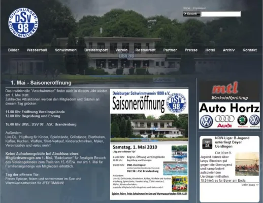 Typo3 Update mit Suchmaschinen-optimierung Realurl und YAG Gallery Bildergalerie für dsv98.de Bild: Typo3 Update mit Suchmaschinen-optimierung Realurl und YAG Gallery Bildergalerie für dsv98.de