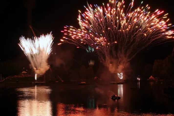Jahrhundertfeuerwerk im Bild Bild: Jahrhundertfeuerwerk im Bild