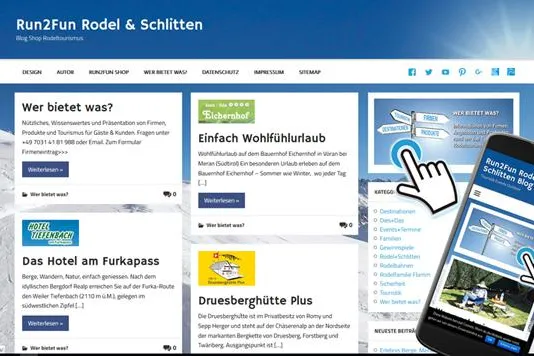 Bild: Firmen präsentieren sich im Rodelblog