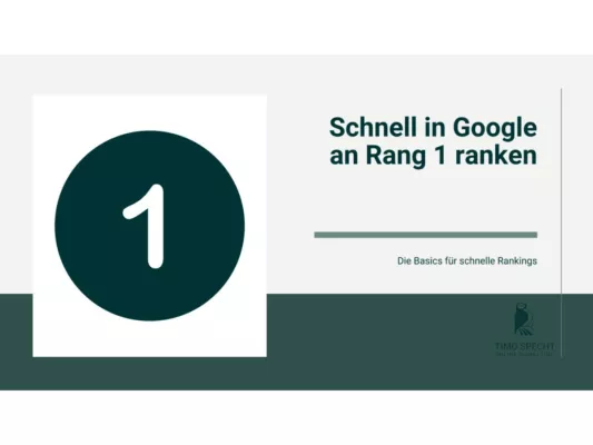 Bild: Rang 1 - Die SEO Agentur Specht GmbH erklärt, warum 2024 die oberen Suchergebnisse bei Google so wertvoll sind