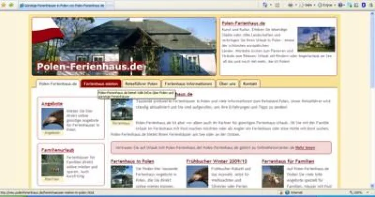 Bild: Polen-Ferienhaus.de - neue Ziele, alte Bekannte