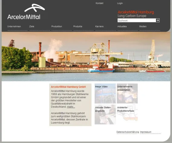 Bild: ArcelorMittal Hamburg online