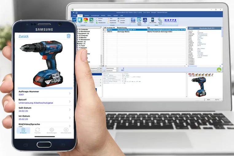 Durchweg digital - Geräte & Werkzeuge inventarisieren Bild: Durchweg digital - Geräte & Werkzeuge inventarisieren