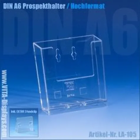 Bild: prospekthalter.com führt jetzt werbewirksame Postkartenhalter für den Innen- und Außenbereich