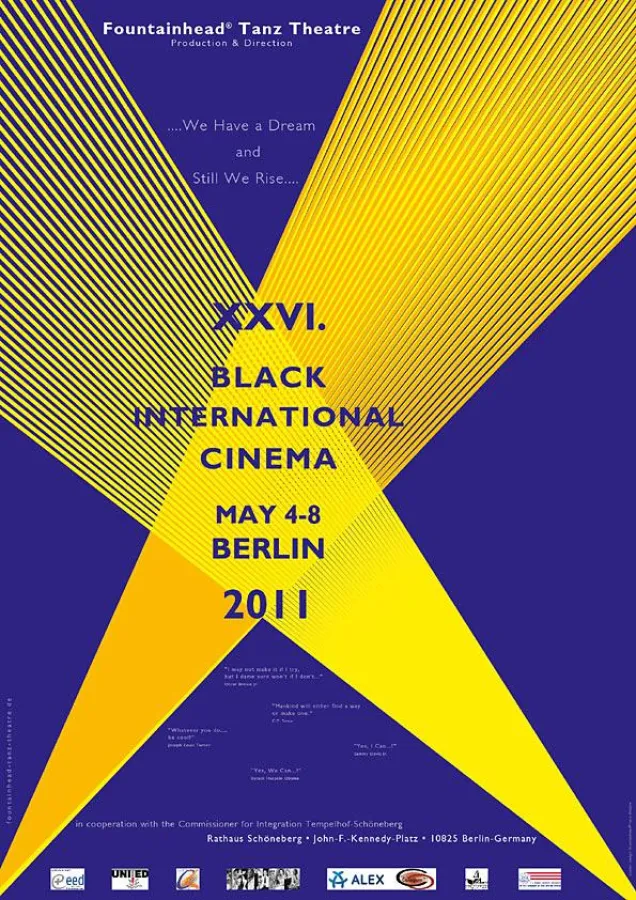 XXVI. Black International Cinema Berlin 2011 poster design