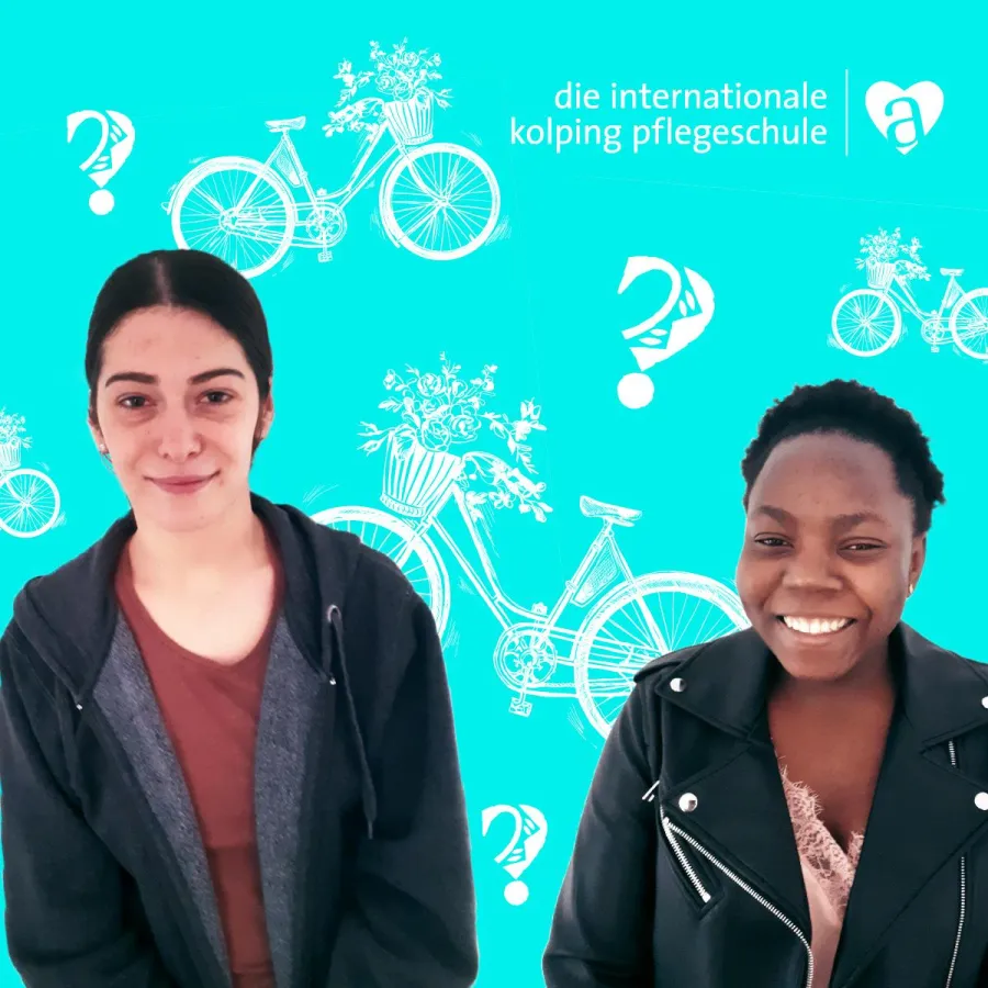 Hoffen auf eine Fahrrad-Spende: Marigona Haziri (l.) und Larissa Damesse